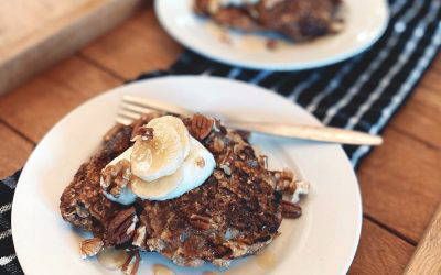 Banana Oat Porridge Pancakes