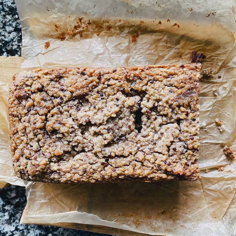 Quinoa, Banana & Date Loaf