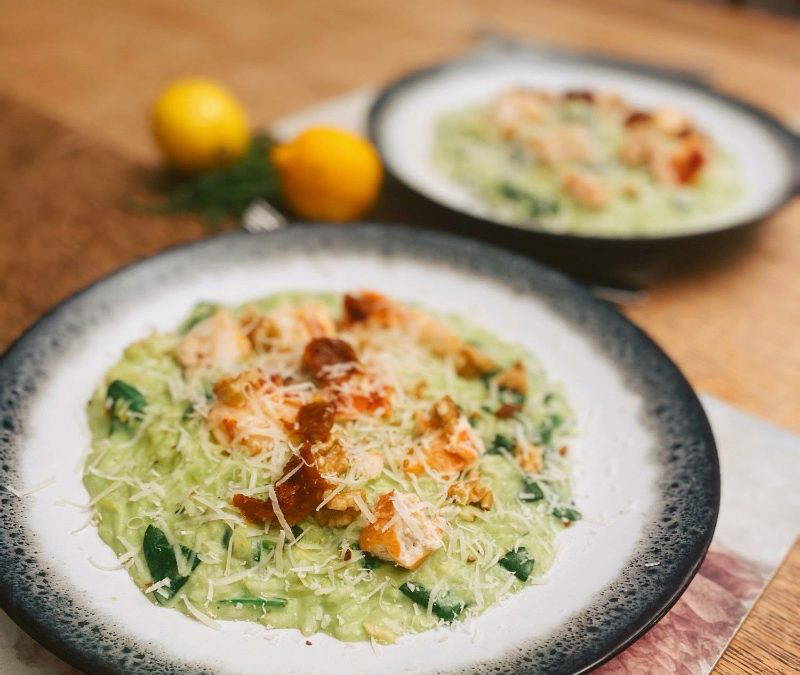 Lobster, Pea and Leek Risotto