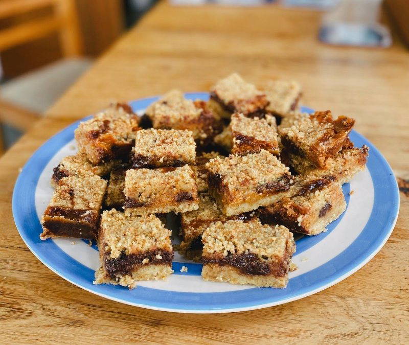 Crumbled Salted Caramel and Chocolate Millionaire Shortbread