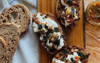 Sprats Chilli Oil Burrata  Toast