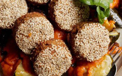 Sesame Baked Falafel