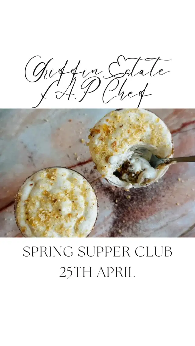 At the Griffin Estate Supper Club, I’m serving this Hazelnut Tiramisu with Olive Oil Cake.  As with all of our cooking, we say no to ultra-processed ingredients and make the tiramisu sponge from scratch, avoiding store-bought trifle sponge fingers packed with E-numbers and junk. 

The mascarpone cream is enriched with egg yolks, giving it a velvety texture and indulgent flavor that perfectly complements the olive oil cake, coffee and chocolate. It’s the perfect dessert in a glass. Grab your ticket, grab your spoon and dig in. 

April 25th - Griffin Estate Supper Club
Tickets - £60 
Bring your own bottle

To start:
Warmed Sourdough, Marinated Radish & Olive Oil & Chicken Skin Butter

Main Courses:
Caramelised Leeks, Pea Purée On Set Polenta
Roasted Courgettes, Asparagus with White Bean Dip & Pumpkin Seed Pesto
Mustard & Honey Marinated Carrot, Cabbage Salad with Pickled Radish
Slow Cooked Lamb Shoulder, Chilli Oil & Whipped Aubergine Yogurt
Flatbread & Spring Fragrant Rice with Toasted Almonds

Dessert:
Hazelnut Tiramisu with Olive Oil Cake

#supperclub #springevent #tiramasu #hazelnuttiramisu #italiandessert #oliveoilcake